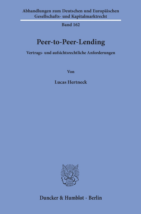 Peer-to-Peer-Lending. -  Lucas Hertneck