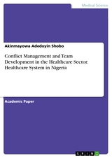 Conflict Management and Team Development in the Healthcare Sector. Healthcare System in Nigeria - Akinmayowa Adedoyin Shobo
