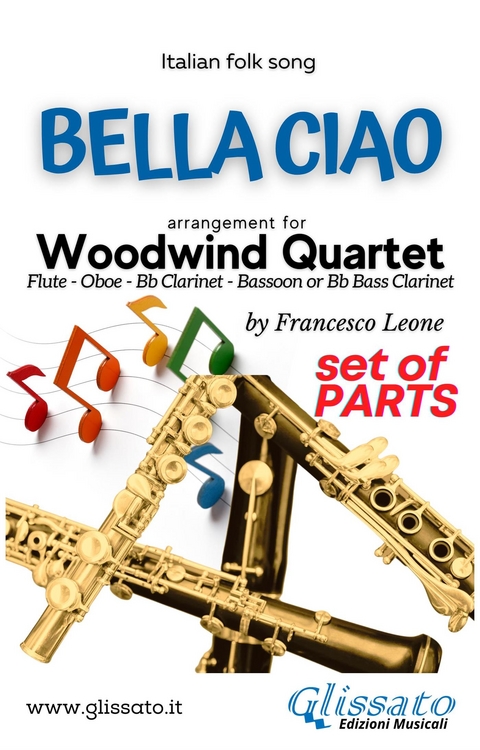 Woodwind Quartet "Bella Ciao" score & parts - Italian folk song