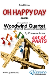 Woodwind Quartet "Oh Happy Day" score & parts - Gospel traditional