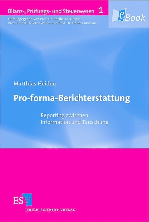 Pro-forma-Berichterstattung -  Matthias Heiden