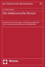 Die elektronische Person - Cornelius Kleiner