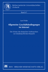 Allgemeine Geschäftsbedingungen im Internet - Lars Friske