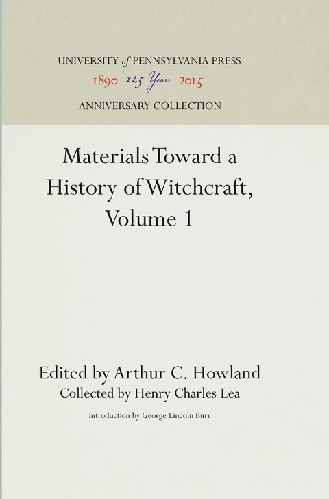 Materials Toward a History of Witchcraft, Volume 1 - 