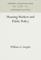 Housing Markets and Public Policy - William G. Grigsby