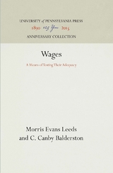 Wages - Morris Evans Leeds, C. Canby Balderston