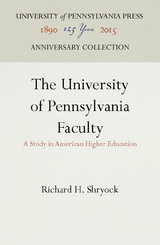 The University of Pennsylvania Faculty -  Richard H. Shryock