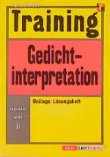 Training Deutsch Gedichtinterpretation - Müller, Hartmut