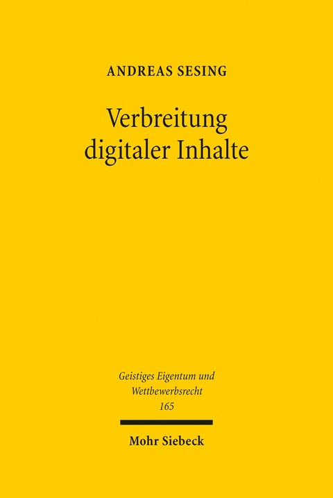 Verbreitung digitaler Inhalte -  Andreas Sesing