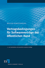 Vertragsbedingungen für Softwareverträge der öffentlichen Hand - Claus-Dieter Müller-Hengstenberg