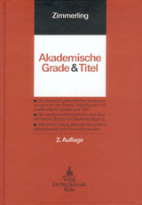 Akademische Grade und Titel - Zimmerling, Wolfgang