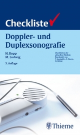 Checkliste Doppler- und Duplexsonografie - Kopp, Helmut; Ludwig, Malte