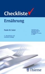 Checkliste Ernährung - Suter, Paolo M