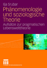 Phänomenologie und soziologische Theorie - Ilja Srubar