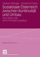 Sozialstaat Österreich zwischen Kontinuität und Umbau - Herbert Obinger, Emmerich Talos