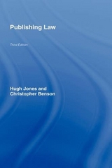 Publishing Law - Jones, Hugh; Benson, Christopher