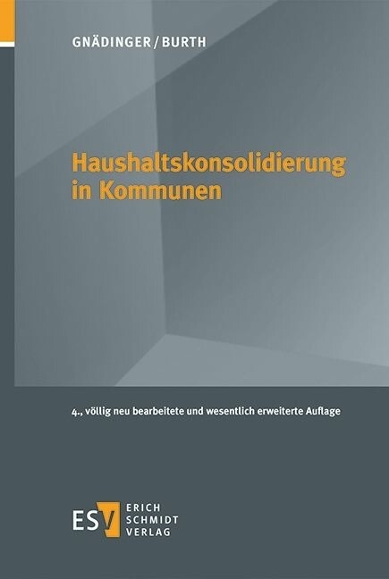 Haushaltskonsolidierung in Kommunen -  Marc Gnädinger,  Andreas Burth