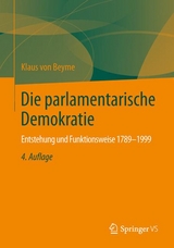 Die parlamentarische Demokratie -  Klaus von Beyme