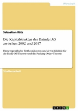 Die Kapitalstruktur der Daimler AG zwischen 2002 und 2017 - Sebastian Rätz