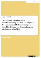 Cash Pooling. Mehrwert einer Innenfinanzierung vor dem Hintergrund des Gesetzes zur Modernisierung des GmbH Rechts und zur Bekämpfung von Missbräuchen (MoMIG) - Josef Jendrek