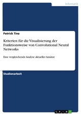Kriterien für die Visualisierung der Funktionsweise von Convolutional Neural Networks - Patrick Tinz