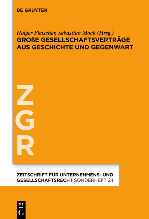 Große Gesellschaftsverträge aus Geschichte und Gegenwart - 