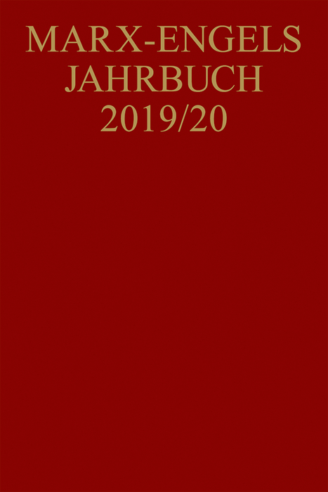 Marx-Engels-Jahrbuch 2019/20 - 