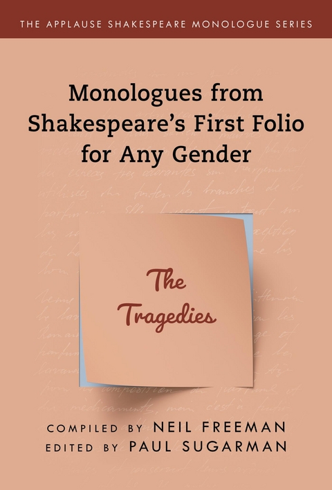 Monologues from Shakespeare's First Folio for Any Gender - 