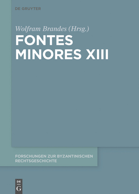 Fontes Minores XIII - 