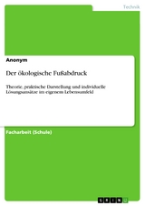 Der ökologische Fußabdruck