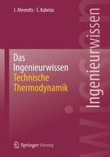 Das Ingenieurwissen: Technische Thermodynamik - Joachim Ahrendts, Stephan Kabelac