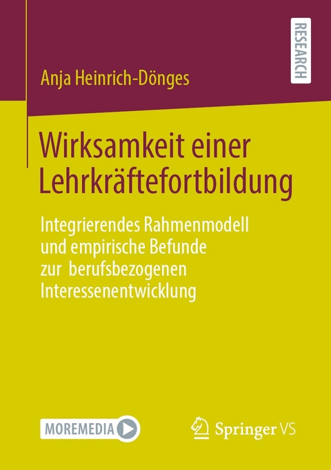 Wirksamkeit einer Lehrkräftefortbildung -  Anja Heinrich-Dönges