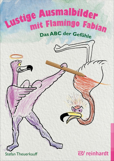 Lustige Ausmalbilder mit Flamingo Fabian - Barbara Baumgarten