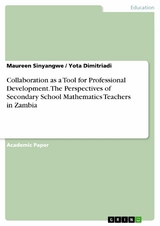 Collaboration as a Tool for Professional Development. The Perspectives of Secondary School Mathematics Teachers in Zambia - Maureen Sinyangwe, Yota Dimitriadi