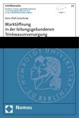 Marktöffnung in der leitungsgebundenen Trinkwasserversorgung - Jens-Olaf Lenschow