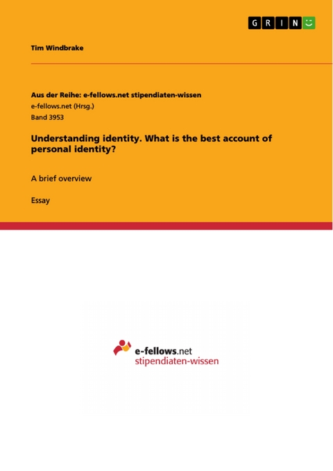 Understanding identity. What is the best account of personal identity? - Tim Windbrake