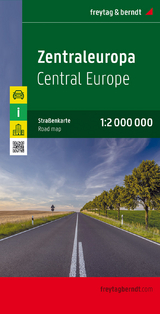 Zentraleuropa, Straßenkarte 1:2 Mio., freytag & berndt