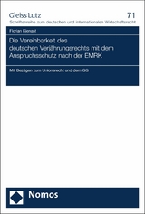 Die Vereinbarkeit des deutschen Verjährungsrechts mit dem Anspruchsschutz nach der EMRK -  Florian Kienast