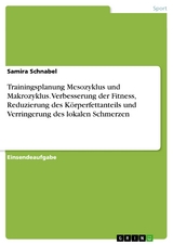 Trainingsplanung Mesozyklus und Makrozyklus. Verbesserung der Fitness, Reduzierung des Körperfettanteils und Verringerung des lokalen Schmerzen - Samira Schnabel