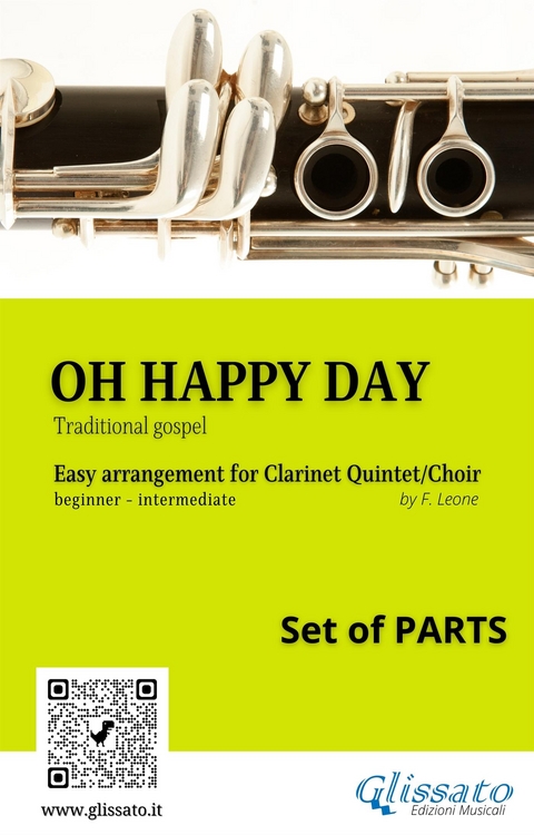 Oh Happy Day - Clarinet Quintet/Choir (set of 10 parts) - Gospel traditional