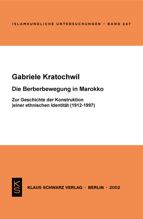 Die Berberbewegung in Marokko -  Gabriele Kratochwil