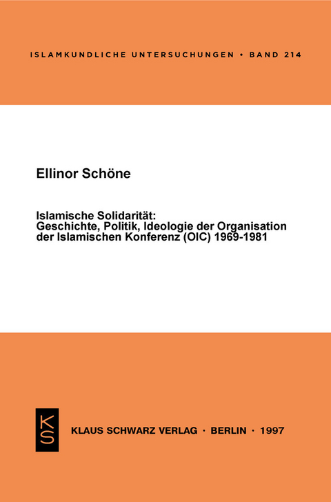 Islamische Solidarität -  Ellinor Schöne