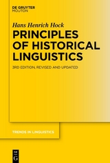 Principles of Historical Linguistics -  Hans Henrich Hock