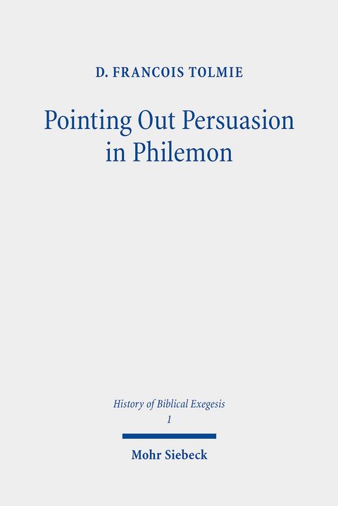 Pointing Out Persuasion in Philemon -  D. Francois Tolmie