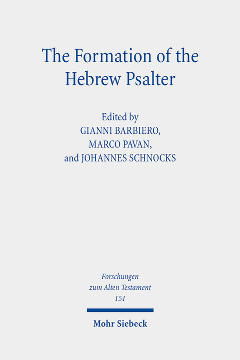 The Formation of the Hebrew Psalter - 