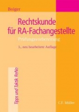 Rechtskunde für RA-Fachangestellte - Wolfgang Boiger