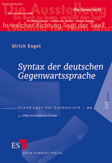 Syntax der deutschen Gegenwartssprache - Engel, Ulrich