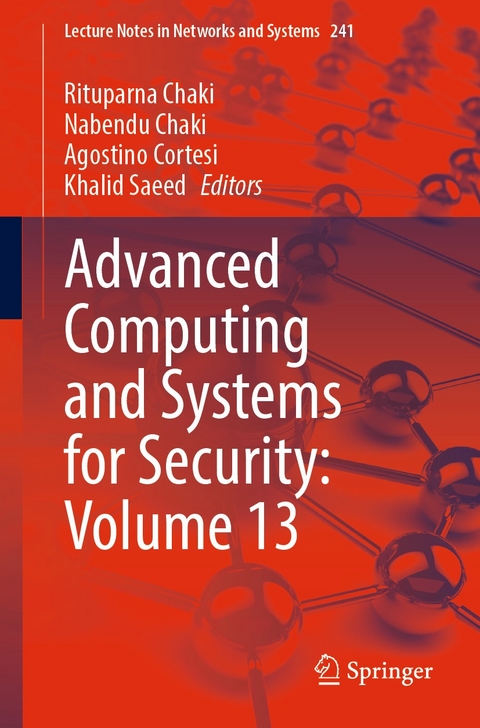 Advanced Computing and Systems for Security: Volume 13 - 