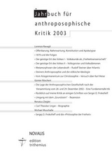 Jahrbuch für Anthroposophische Kritik 2003 - 