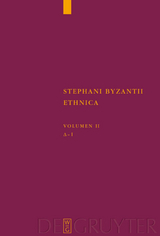 Stephanus von Byzanz: Stephani Byzantii Ethnica / Delta - Iota - 